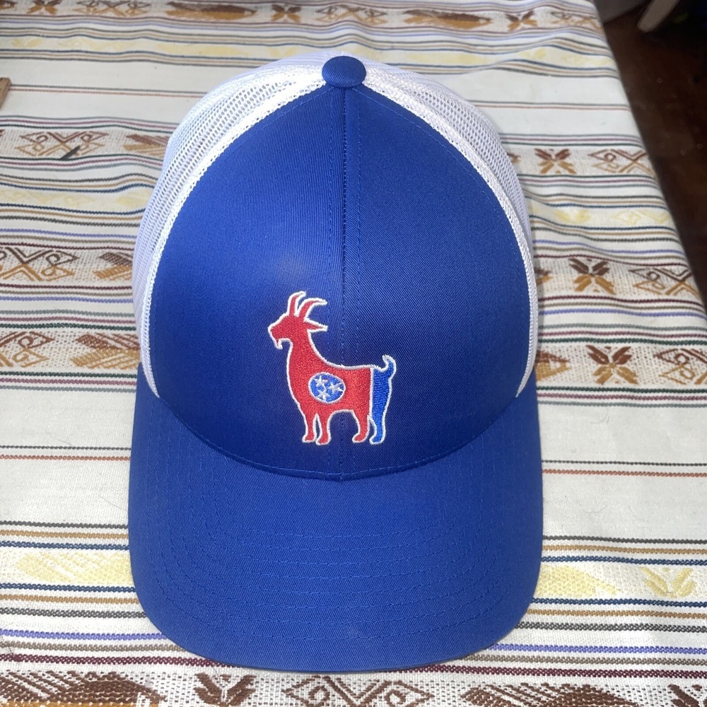 SnapBack Tennessee Flag On Goat Hat Pacific Headwear 104C‎ Pro Model Trucker